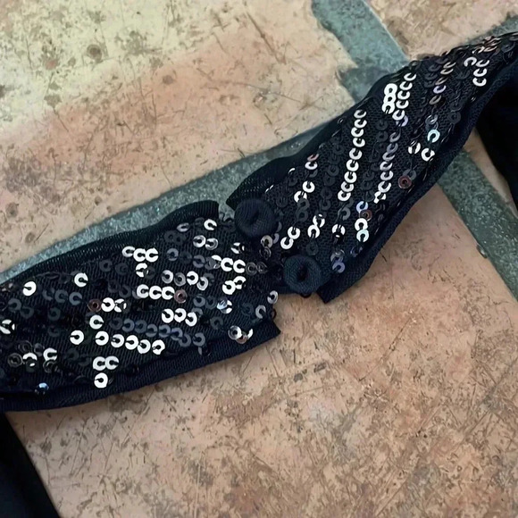 ๐ท NEW AQUA Halter Mini Cocktail and Party Dress Size XS Black/Copper Sequin - Picture 10 of 11